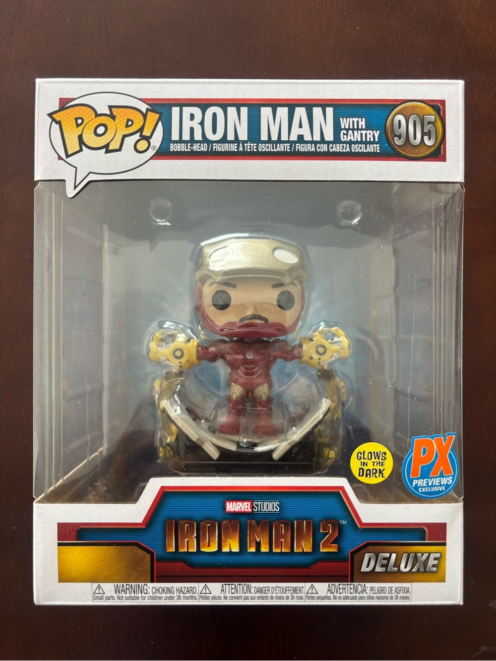 Funko POP! Iron Man 2 Exclusive 6-Inch Vinyl Bobble Head #905 Glow in the Dark